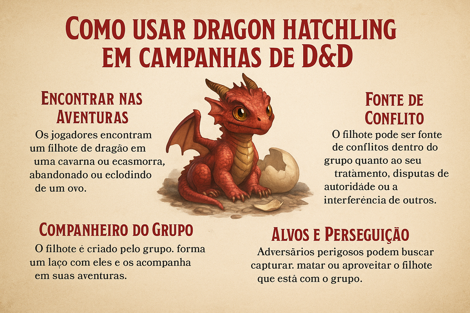 Como Usar Dragon Hatchling em Campanhas de D&D